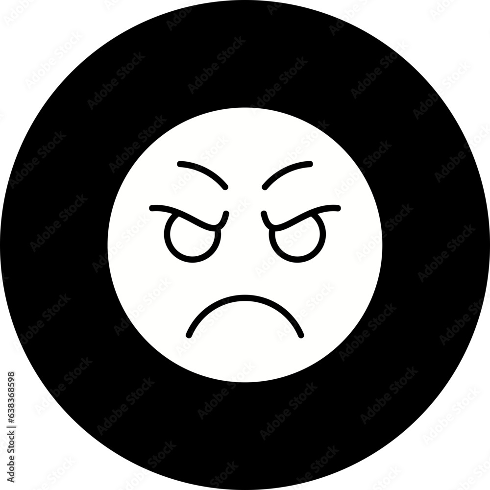 Fototapeta premium Scowl Icon