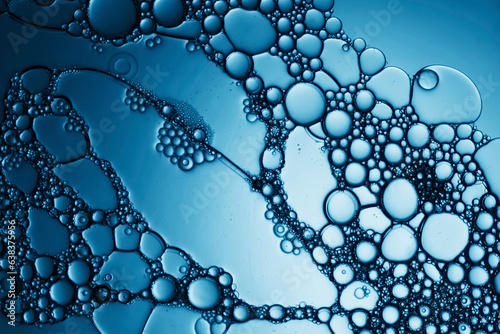 air bubbles in soap under microscope