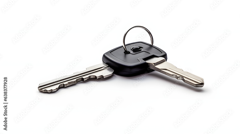 Car keys on white background Car keys on white background