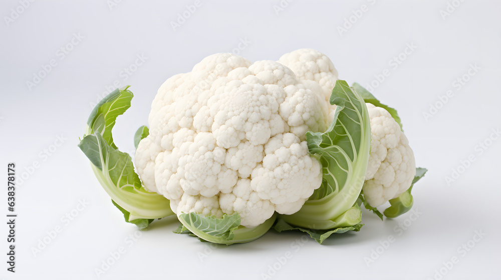 Cauliflower on white background Cauliflower on white background