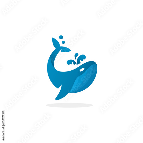 whale logo vector