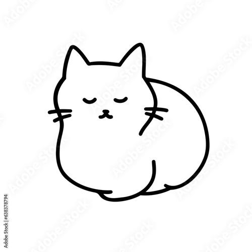 cute cat doodle