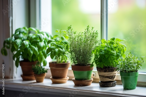 Scented Greenery: Aromatic Potted Herbs © Francesco