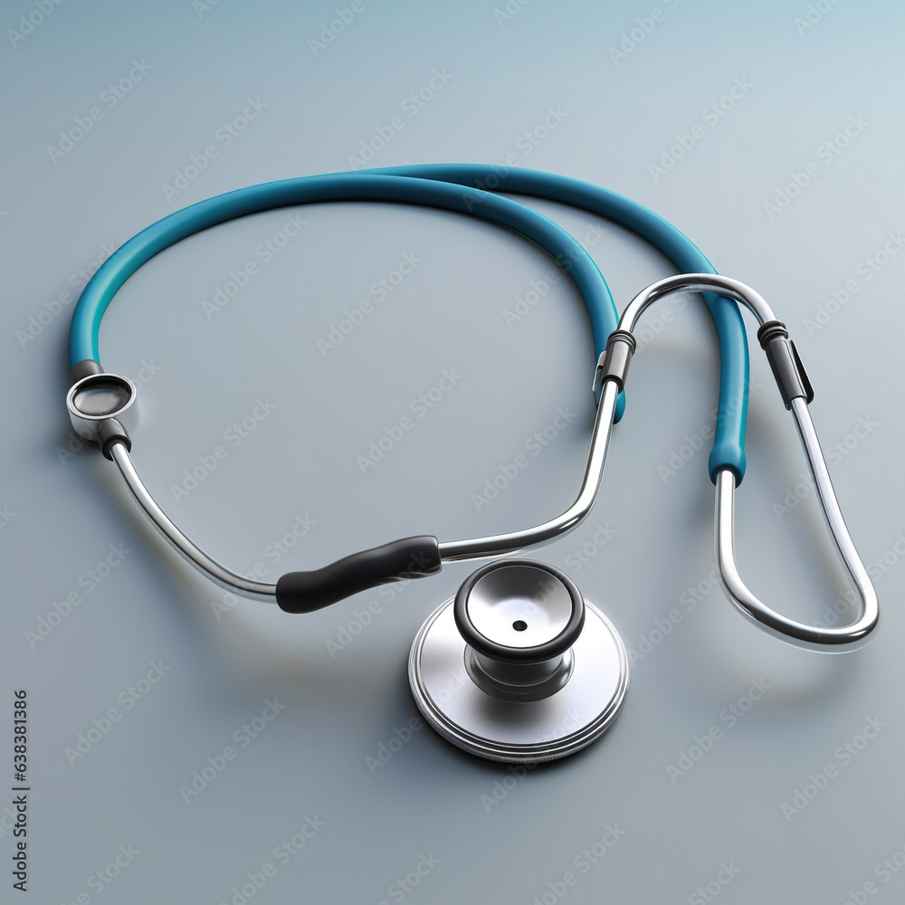 Medical Stethoscope for doctors. wellness and online healthcare concept with generative Ai