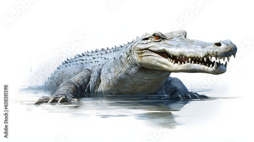 Crocodile on white background © Oleksandr