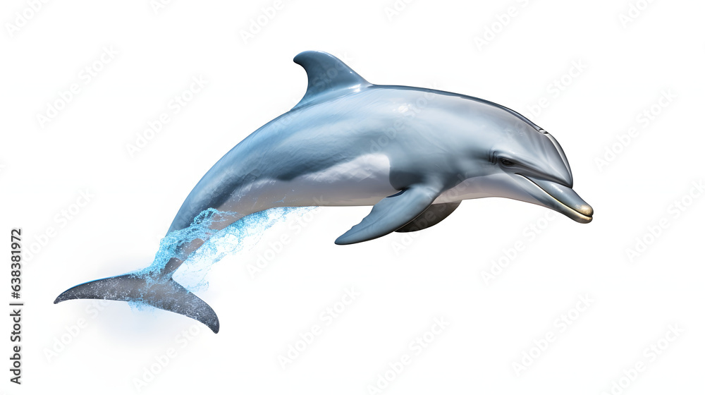 Dolphin on white background Dolphin on white background