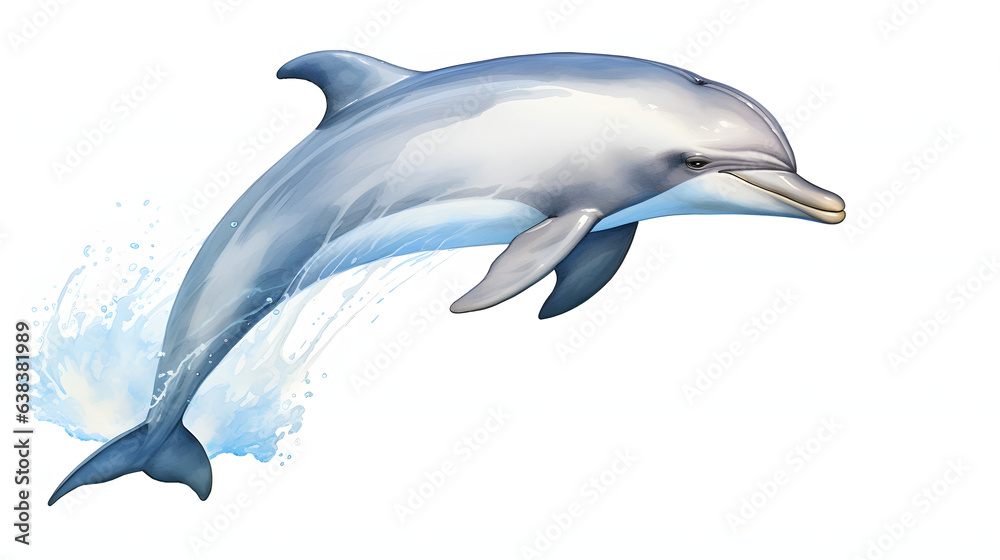 Dolphin on white background Dolphin on white background