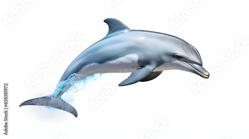 Dolphin on white background © Oleksandr