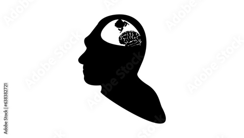 propaganda symbol, man with a hornet's nest in his head
