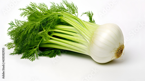 Fennel on white background