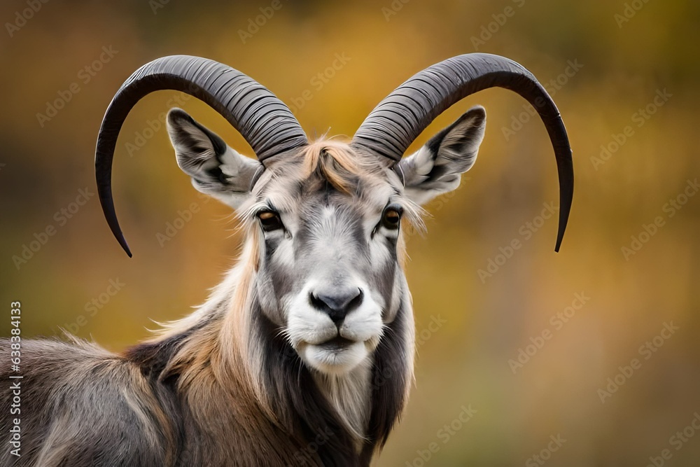 portralt of goat generated by AI