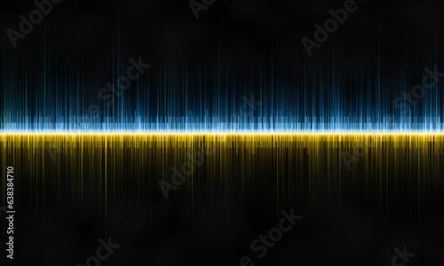 Sound wave abstract background © Alla 