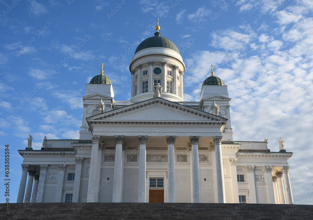 The Lutheran Cathedral at Helsinki at sunrise