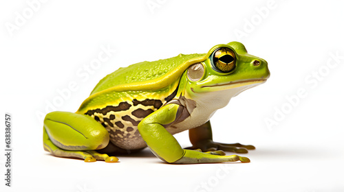 Frog on white background