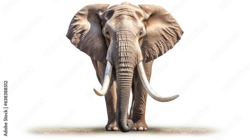 Fototapeta premium Noble elephant photo realistic illustration - Generative AI.