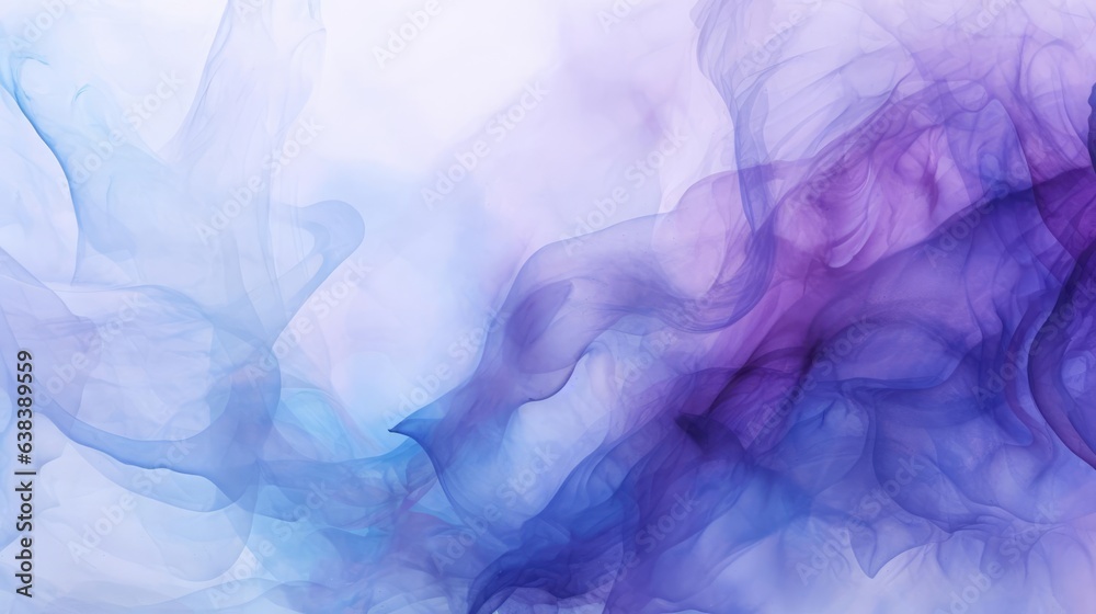 abstract blue and purple fluid watercolor wash background 