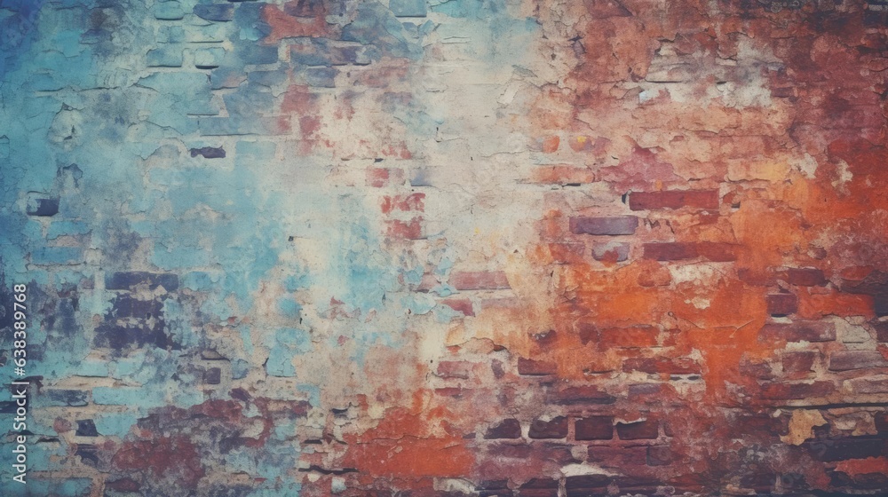 Abstract brick wall grunge background 