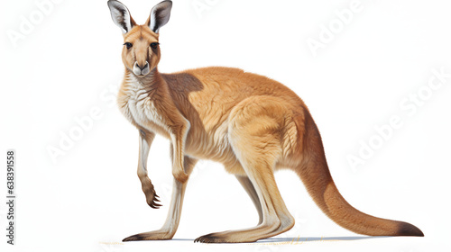 Kangaroo on white background