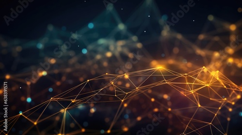 Abstract network nodes background pattern 