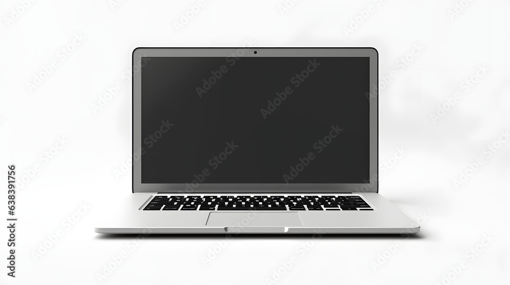 Laptop on white background Laptop on white background