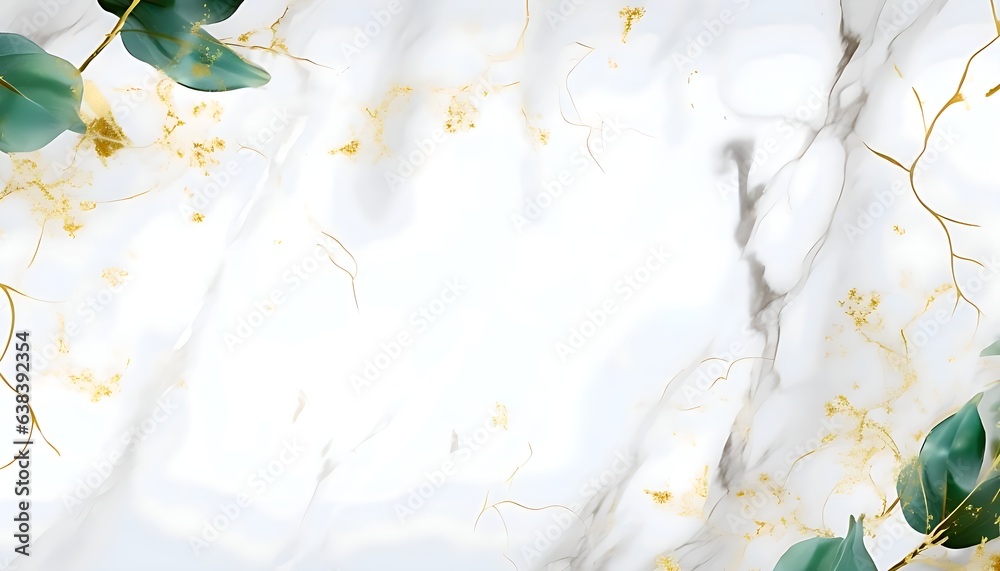 White and gold marble texture background design for your creative design