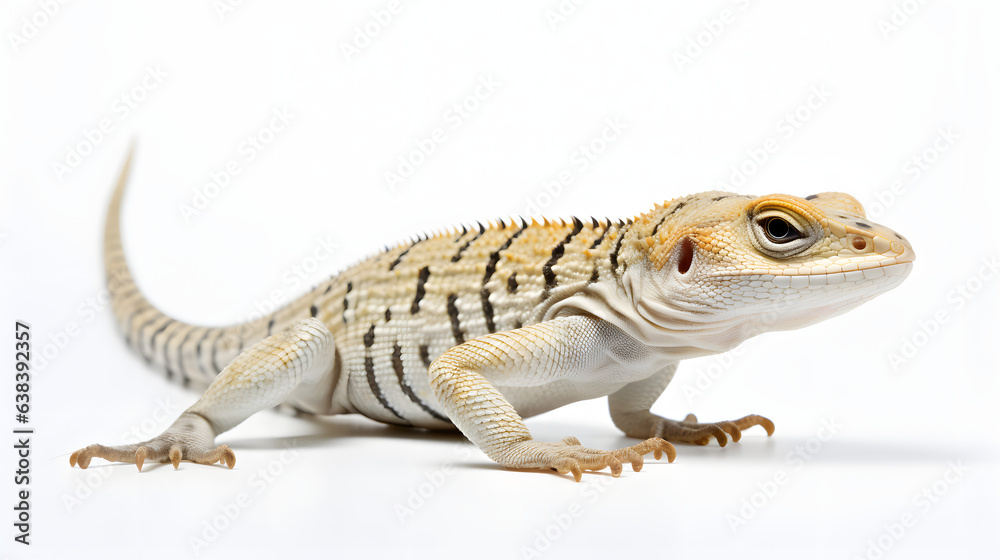 Obraz premium Lizard on white background