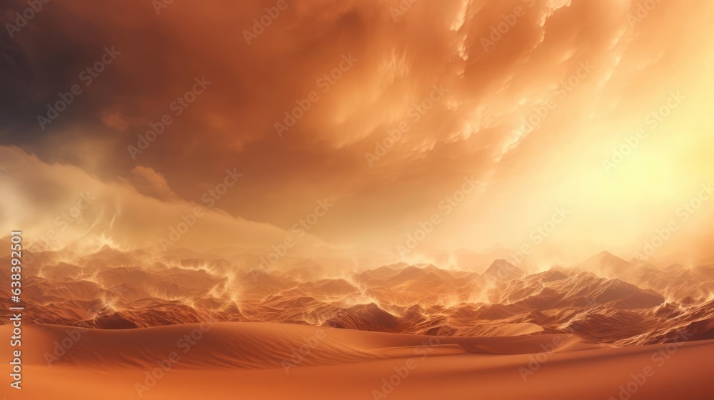 Abstract sandstorm desert background 