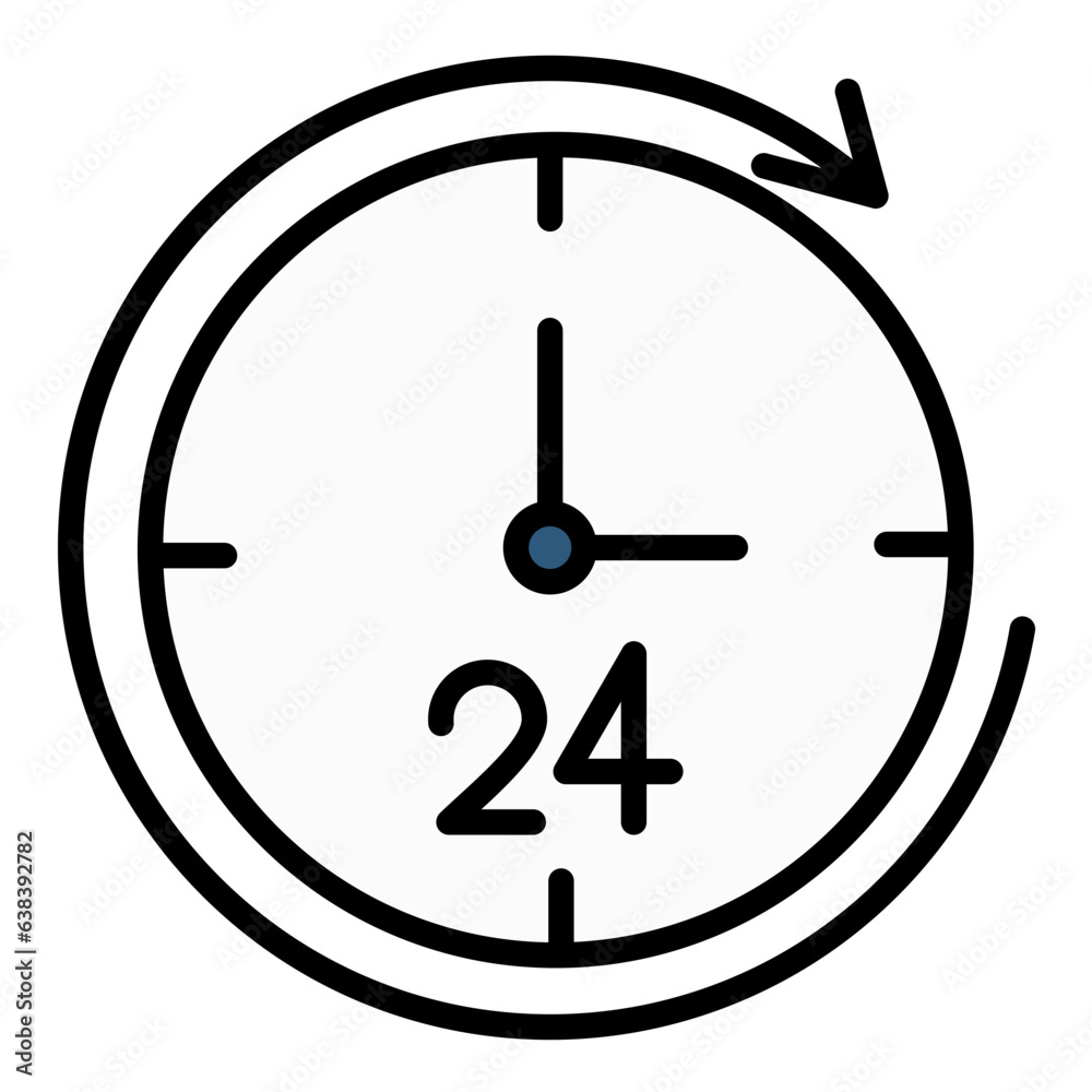 24 Hours Icon 24 Hours Icon