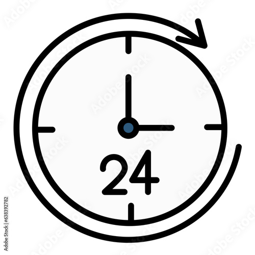 24 Hours Icon