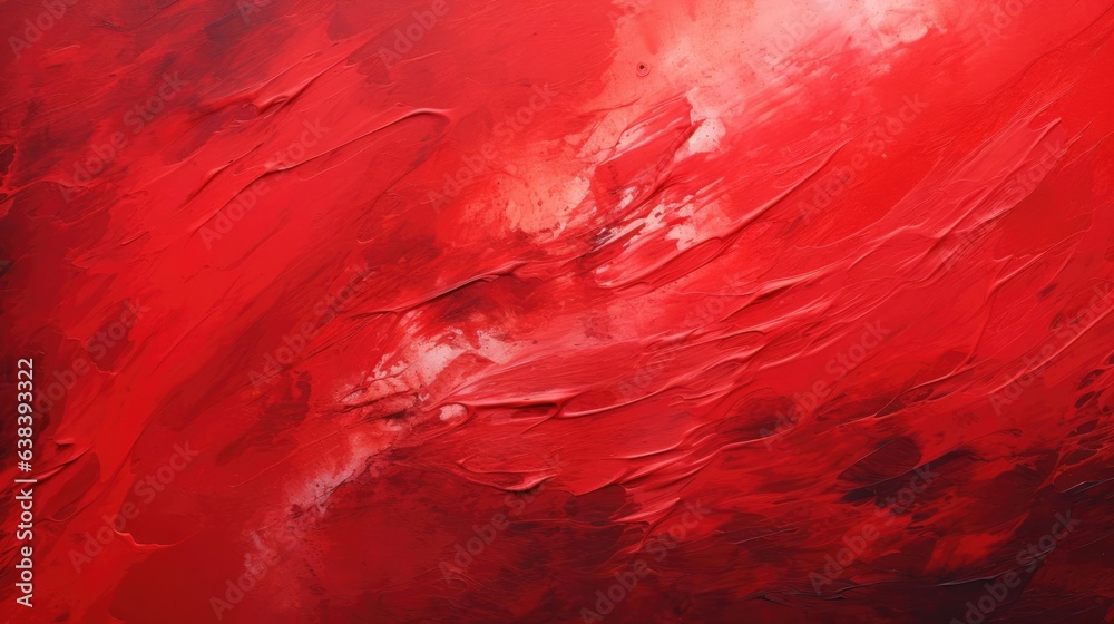Abstract thick red oil paint background  - obrazy, fototapety, plakaty 