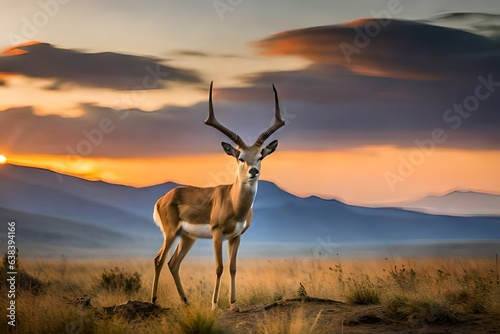 antelope in the sun generated by AI
