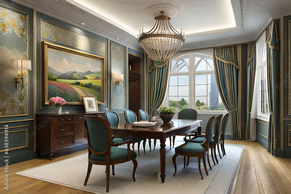 Fototapeta premium modern room interior generated by AI