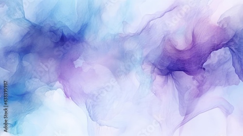 abstract blue and purple fluid watercolor wash background 