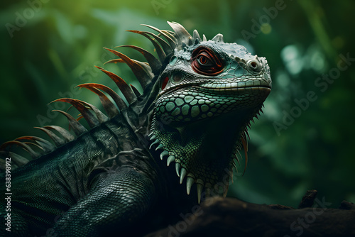 A Basilisk portrait, wildlife photography photo