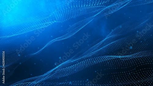 Animated background with shimmering particles