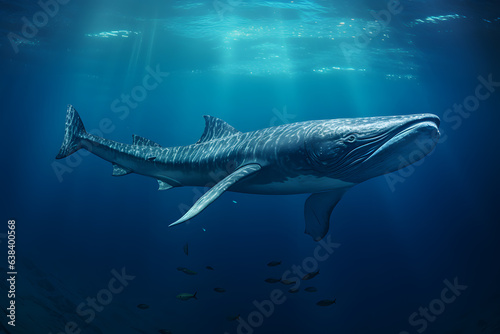 A Blue Whale portrait, wildlife photography © Ployker