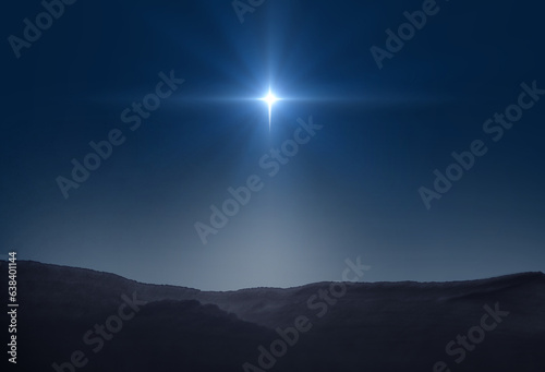 Valokuva Star of Bethlehem, or Christmas Star