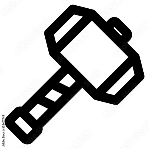 hammer icon vector illustration asset element