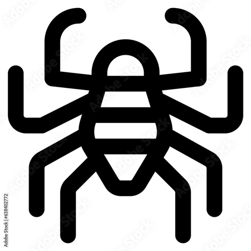 spider icon vector illustration asset element