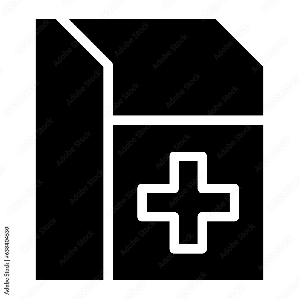 Fototapeta premium drug box glyph
