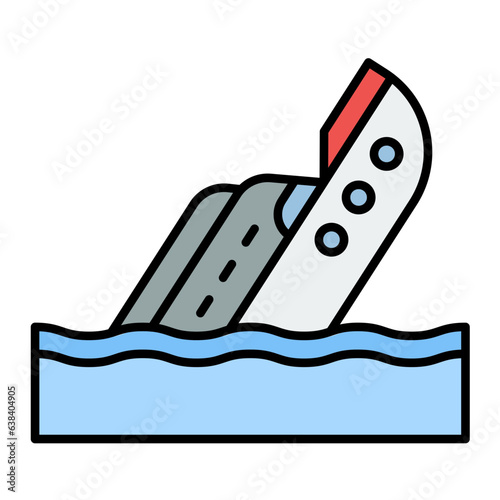 Boat Sink Icon