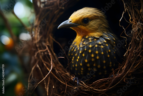 A Bowerbird portrait, wildlife photography photo