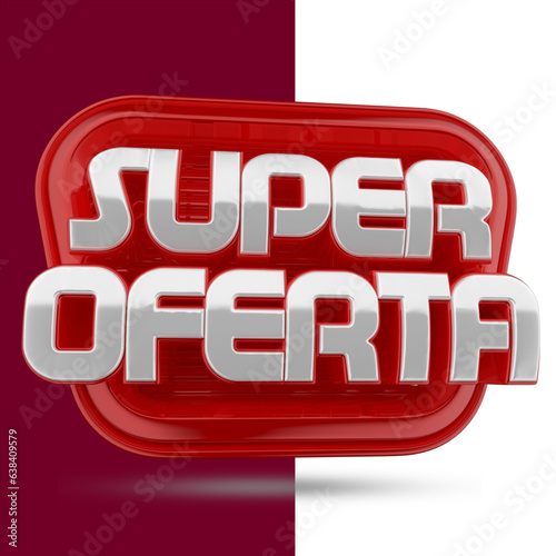 selo 3d ''super oferta'' 