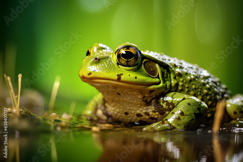 A Bullfrog portrait, wildlife photography