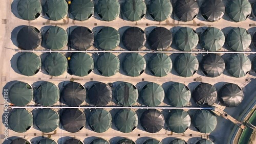 Land-based Aquaculture - Sea Farm Hatchery Cage And Facility In Camariñas, A Coruña, Spain. - aerial photo