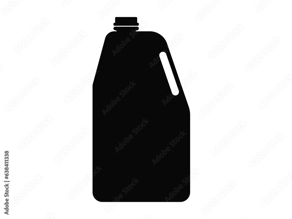Black Household chemicals blank plastic bottle icon isolated on white background. Liquid detergent or soap, stain remover, laundry bleach. Vector Illustration. Black Household chemicals blank plastic bottle icon isolated on white background. Liquid detergent or soap, stain remover, laundry bleach. Vector Illustration.