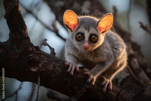 A Bushbaby portrait, wildlife photography photo