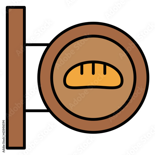 Bakery Shop Sign Icon