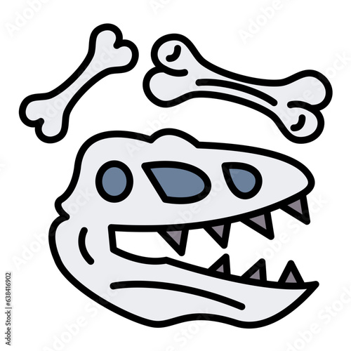 Dinosaur Fossil Icon