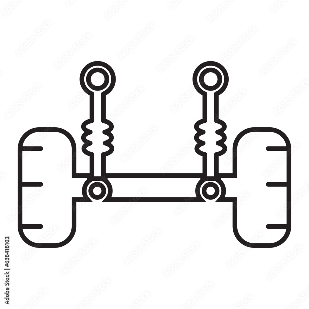 Car suspension icon